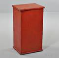 Redpainted Pine Storage Bin