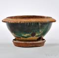 Glazed Redware Flowerpot