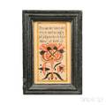 Watercolor Bible Verse Fraktur Bookplate