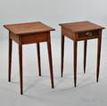 Two Federal Inlaid Onedrawer Stands
