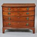 Federal Mahogany Bowfront Chest of Drawers