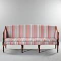 Federal Upholstered Tiger Maple Sofa