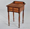 Classical Cherry Birdseye Maple and Mahogany Veneer Worktable