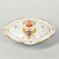 Export Porcelain Armorial Covered Vegetable Dish