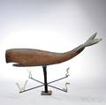 Hammered Copper Whale Weathervane