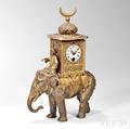 Austrian Giltbronze Elephant Clock