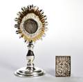Continental Silver Reliquary and Silver Icon