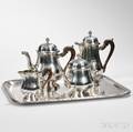 Fivepiece French 950 Silver Tea Service