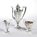 Threepiece Davis amp Galt Sterling Silver Coffee Service
