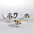 Threepiece Barbour Silver Co Sterling Silver Tea Service