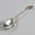 Gorham Birds Nest Pattern Sterling Silver Serving Spoon