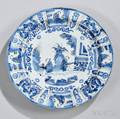 Dutch Delftware Blue and White Wan Listyle Charger