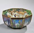 Wedgwood Fairyland Lustre Castle on a Road Octagonal Bowl