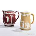 Two Wedgwood Jasper Dip Jugs