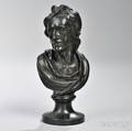 Wedgwood amp Bentley Black Basalt Bust of Locke