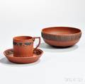 Two Wedgwood Rosso Antico Egyptian Ware Items