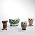 Four Wedgwood White Terracotta Items