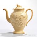 Wedgwood Smear Glazed Caneware Coffeepot and Cover
