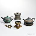 Seven Wedgwood Black Basalt Items