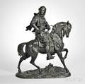 After Alfred Barye France 18391882 Bronze Arab Cavalier