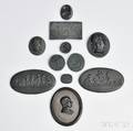 Eleven Wedgwood and Related Black Basalt Medallions