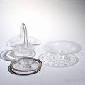 Three Cut Glass Serving Pieces