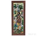 Single Stained Glass Panel with Male Figure