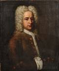 Continental School 18th Century Portrait of a Gentleman in a Wig