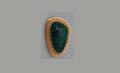 192 14 Kt Ladies Malachite Pendant or Pin Tested 14 k