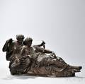 Barbedienne Bronze of Two Classical Women
