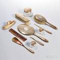 Elevenpiece 10kt Gold Vanity Set