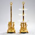 Pair of Empire Threetier Ormolu Etageres
