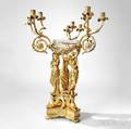 Regency Ormolu Ninelight Figural Centerpiece