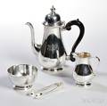 Threepiece Tiffany Sterling Silver Coffee Service