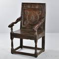 Carved Oak Wainscot Chair