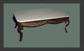 161C Iron and Marble Top Coffee Table