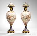 Pair of Sevresstyle Porcelain Vases