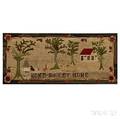 Large Home Sweet Home Hooked Rug
