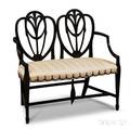 George IIIstyle Mahogany Doubleback Settee