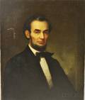 American School 19th Century Portrait of Lincoln