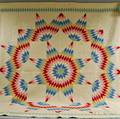 Pieced and Appliqued Star of Bethlehem Quilt
