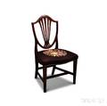 Federalstyle Carved Mahogany Shieldback Side Chair