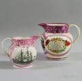 Two Sunderland Transfer and Lustredecorated Pottery Jugs
