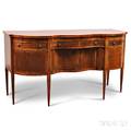 Federal Inlaid Mahogany and Mahogany Veneer Sideboard