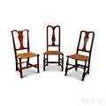 Three Queen Anne Maple Side Chairs