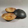 Three Large Maple Treen Bowls