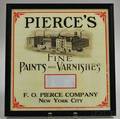 Framed Pierces Fine Paints and Varnishes Sign