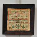 Small Needlework Sampler Ann Harrison Ormsby