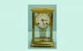 171 Ansonia Crystal Regulator Clock with Mercury Pendu