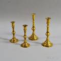 Two Pairs of Brass Candlesticks